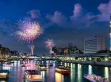New Years Eve Fireworks in Tokyo, Japan