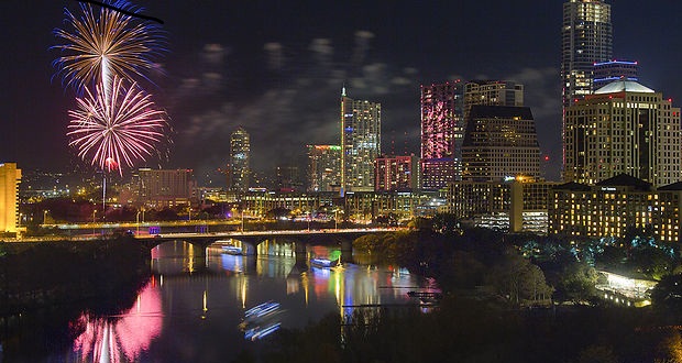 Austin New Years Eve Fireworks in Texas