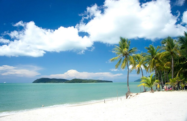 Beautiful beach on Langkawi Islands of Malaysia