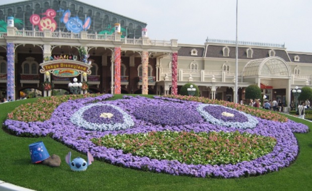 Tokyo Disneyland Theme Park on New Year